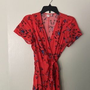 Gap Floral Wrap Dress (size XSP)